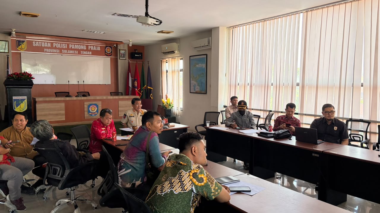 Satpol PP Provinsi Sulawesi Tengah Bahas Usulan Penambahan Anggaran KUA-PPAS Tahun 2027