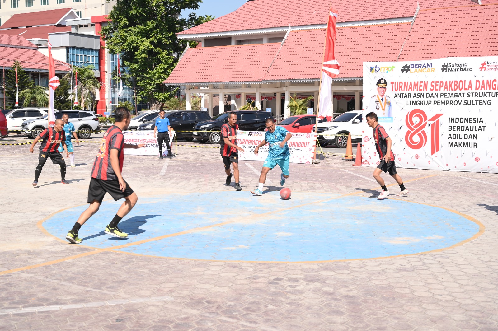 Satpol PP Sulteng Tembus Final Turnamen Sepak Bola Dangdut ASN