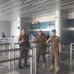 Satpol PP Provinsi Sulawesi Tengah Laksanakan Pengamanan Kedatangan Gubernur Jawa Timur di Kota Palu